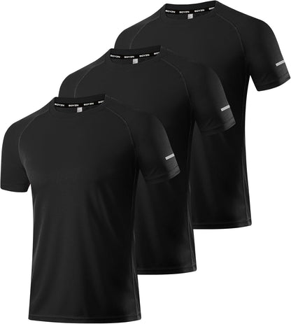 Boyzn 1, 3, 5 or 7 Pack Men's Workout Running Shirts