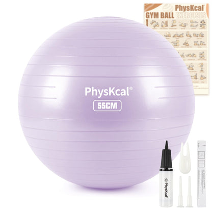 PhysKcal Gym Ball 55-85cm Exercise Swiss Ball