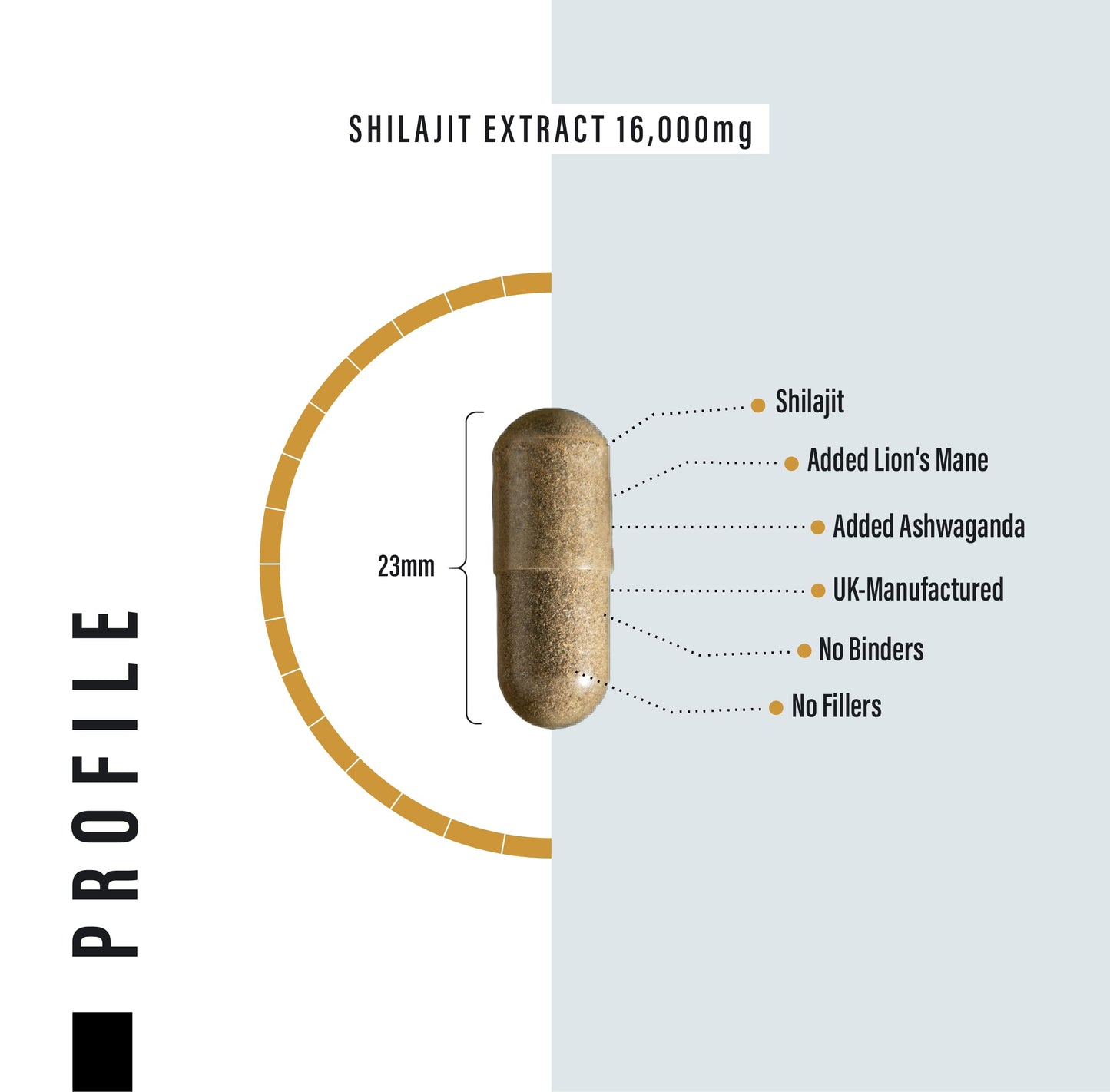 Shilajit Capsules 16,000mg -120 Days Supply - 60% Fulvic Acid - Added Ashwagandha, Lions Mane, Turmeric and Black Pepper - High Strength Himilayan Shalajit Resin