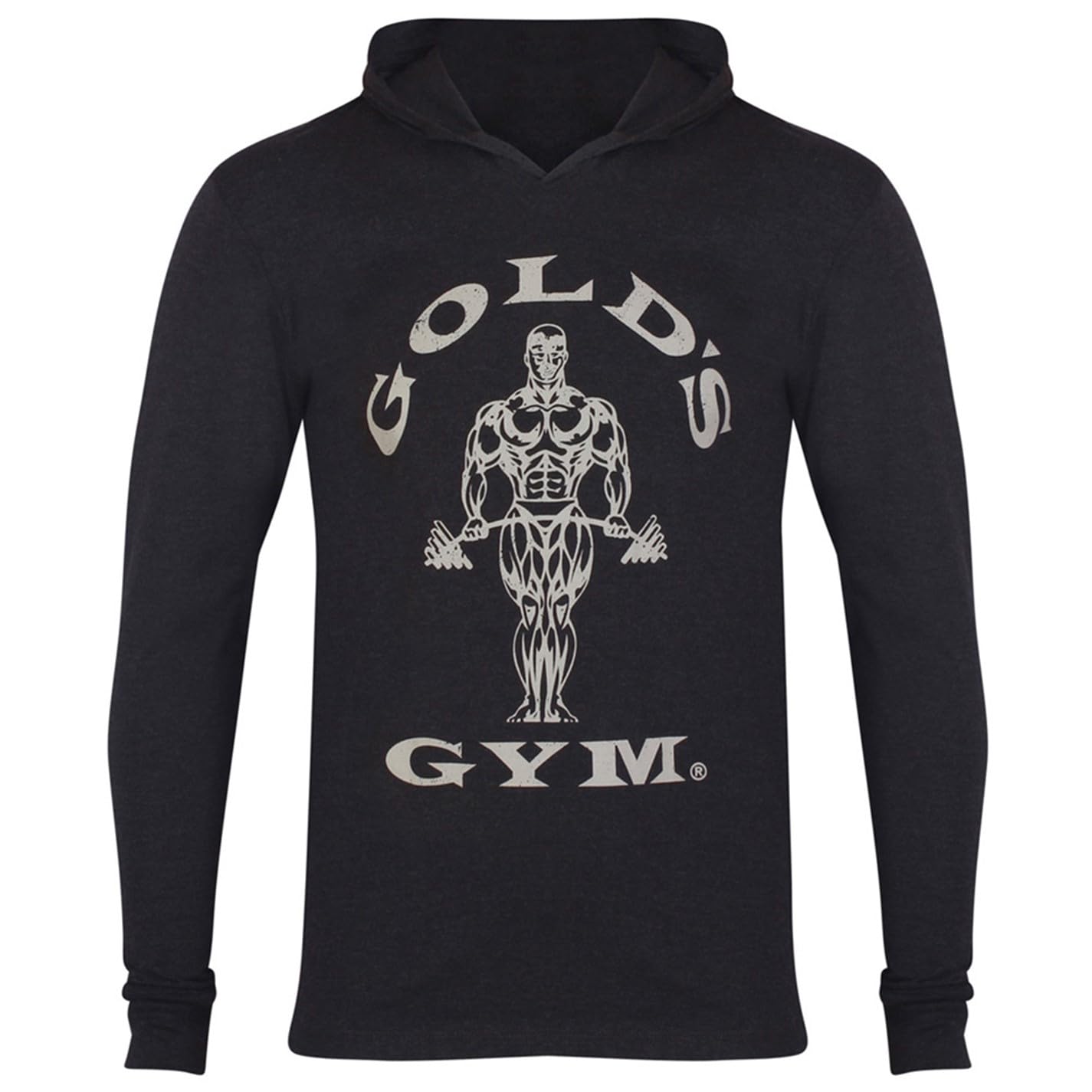 Gold's Gym Men's Workout Training Hooded Long Sleeve Sweat Top