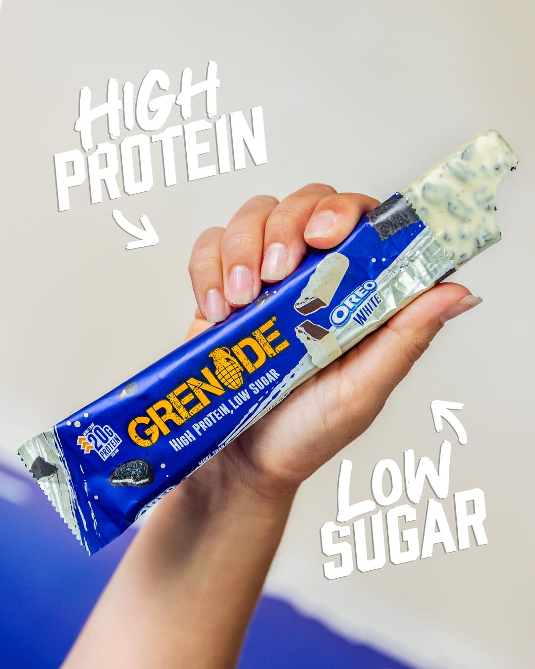 Grenade OREO Protein Bar - High Protein, Low Sugar, 12 x 60 g