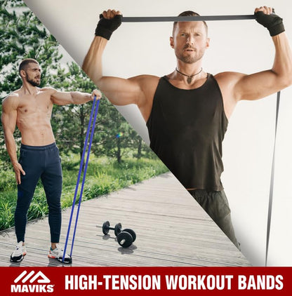 Exercise Bands Resistance Bands for Working Out, Set of 5 Bands