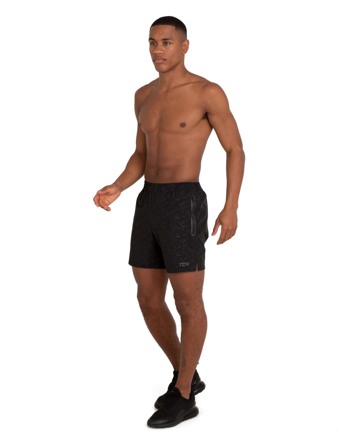 TCA Elite Tech Lightweight Mens Running Shorts Men Gym Shorts with Zip Pockets