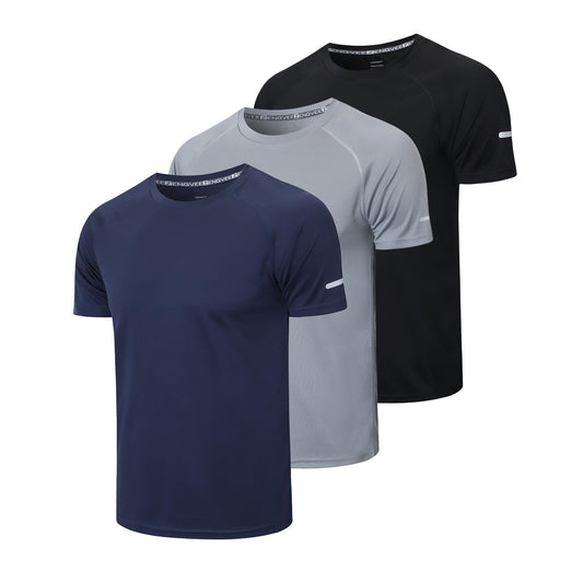1/3 Pack Mens Athletic Running T-Shirts
