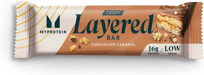 Myprotein Crispy Layered Protein Bars 12 x 58g Chocolate Caramel