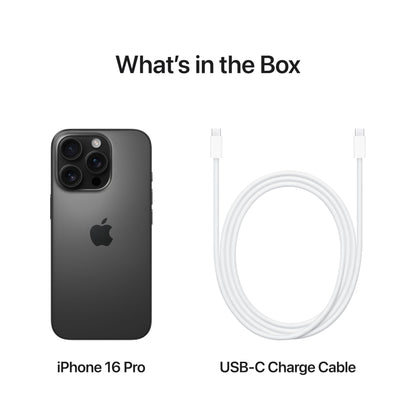 Apple iPhone 16 Pro 256 GB: 5G Mobile phone with Camera Control, 4K 120 fps Dolby Vision and a Huge Leap in Battery Life. Works with AirPods; Black Titanium