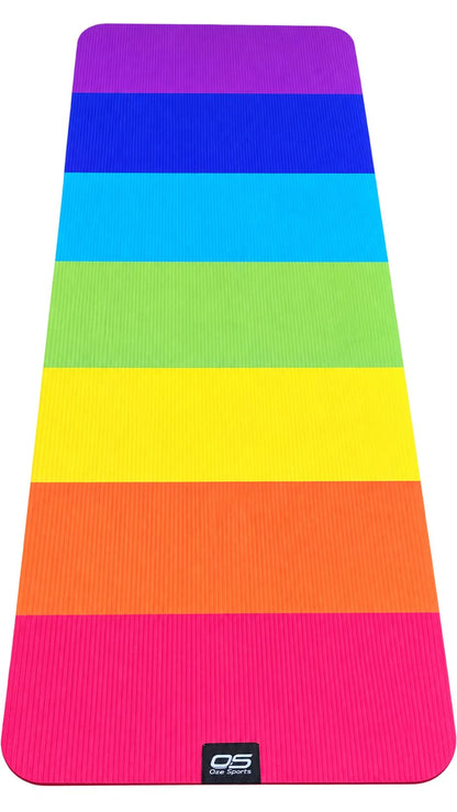 OZE SPORTS Yoga Mat – Extra Thick NBR Foam, Non-Slip, Large