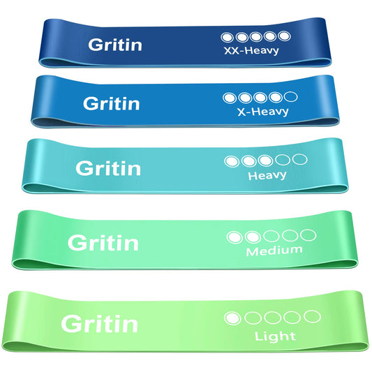 Gritin Resistance Bands, Set of 5