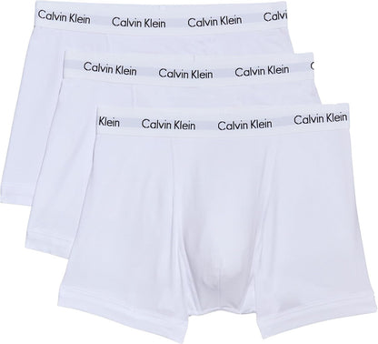 Calvin Klein Men’s 3 Pack Trunks with Logo Waistband