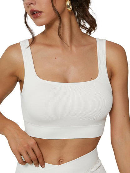 FITTIN Padded Sports Bra Women: Support Non Wired Seamless Bras for Gym Yoga Workout