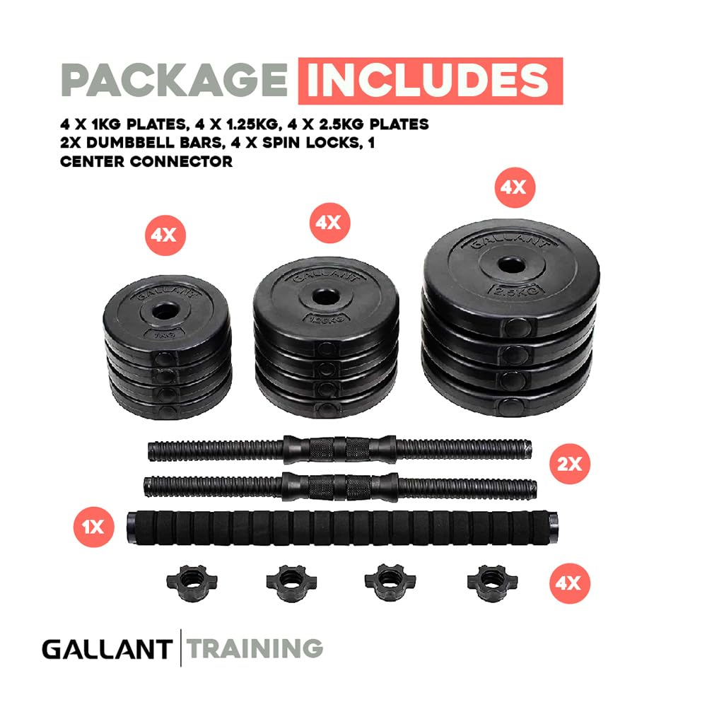 Gallant Adjustable Dumbbells Set, Hand Free Weights Dumbbells Set for Strength Training, Weight Lifting, Bodybuilding- Weight Sets for Men and Women