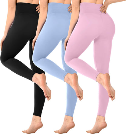 SINOPHANT Pack of 3 Women's High Waist Leggings