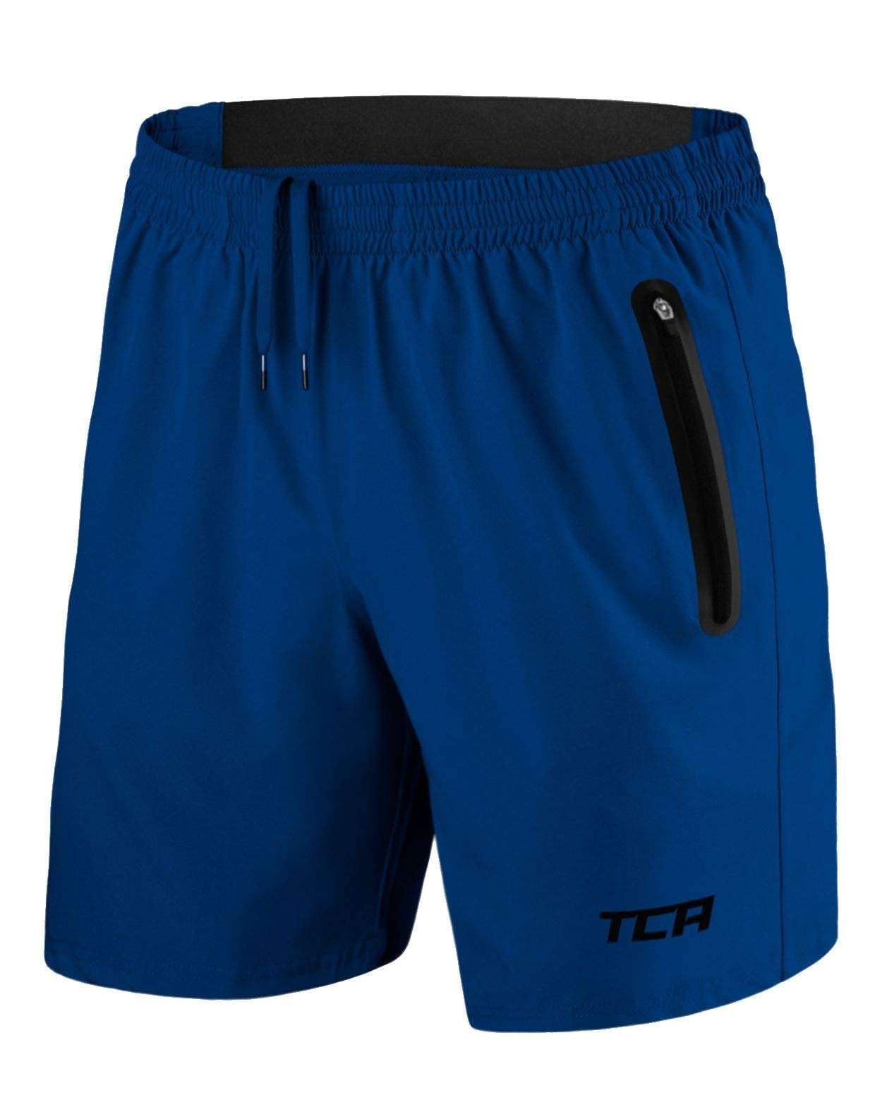 TCA Elite Tech Lightweight Mens Running Shorts Men Gym Shorts with Zip Pockets