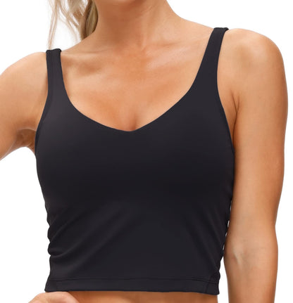 THE GYM PEOPLE Womens Sports Bra Longline Wirefree