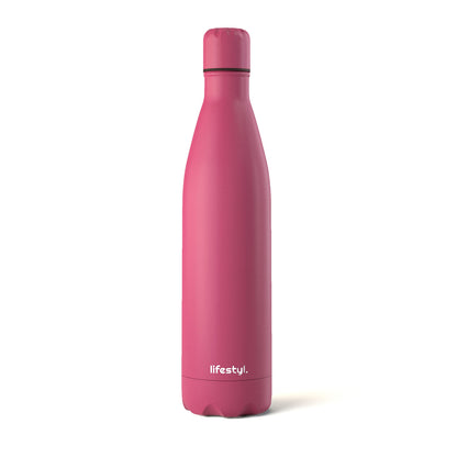 Lifestyl Stainless Steel Water Bottle | 24 Hrs Cold & 12 Hrs Hot| Thermoshield Technology Vacuum Insulated Metal Water Bottles, Leak-Proof Drinks Bottle for Gym, Yoga, Cycling (350 ml,Red)