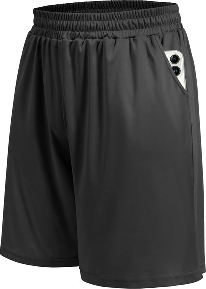 5 Pack Athletic Gym Mens Shorts