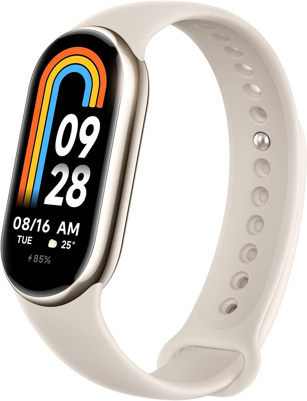 Xiaomi Smart Band 8 Smartwatch for Men and Women, AMIOLED Screen, 1.62 Inch Screen, 60 Hz Update Frequency, 150 Sports Modes, Health Monitor, 16 Days Autonomy, Waterproof 5 ATM Watches, Gold