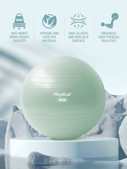 PhysKcal Gym Ball 55-85cm Exercise Swiss Ball