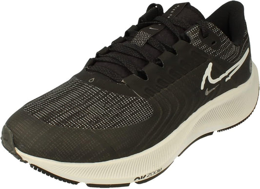 NIKE Air Zoom Pegasus 38 Shield Mens Running Trainers DC4073 Sneakers Shoes (UK 6 US 7 EU 40, Black Platinum Tint 001)