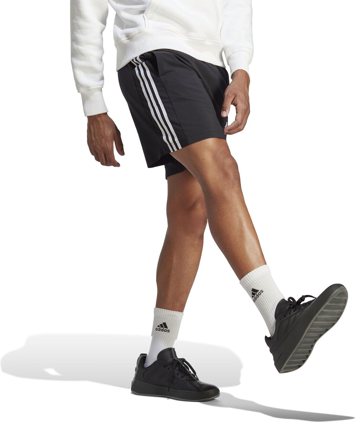 adidas Men's Aeroready Essentials with Stripes Shorts