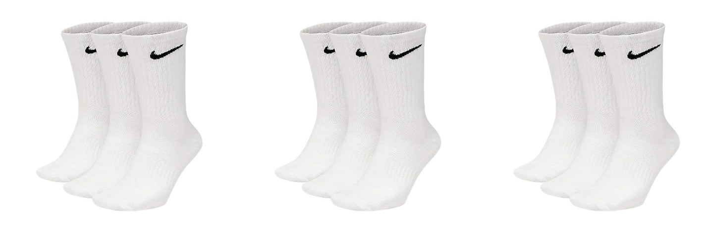 NIKE Unisex U Nk Everyday Cush Crew 3pr Socks