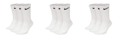 NIKE Unisex U Nk Everyday Cush Crew 3pr Socks