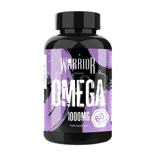 Warrior Omega Fish Oils 1000mg - 60 Softgel Capsules - Omega 3 Essential Fatty Acids Supplement - May Help Maintain: Healthy Skin, Hair, Teeth, Gums, Bones, Joints, and Immune System