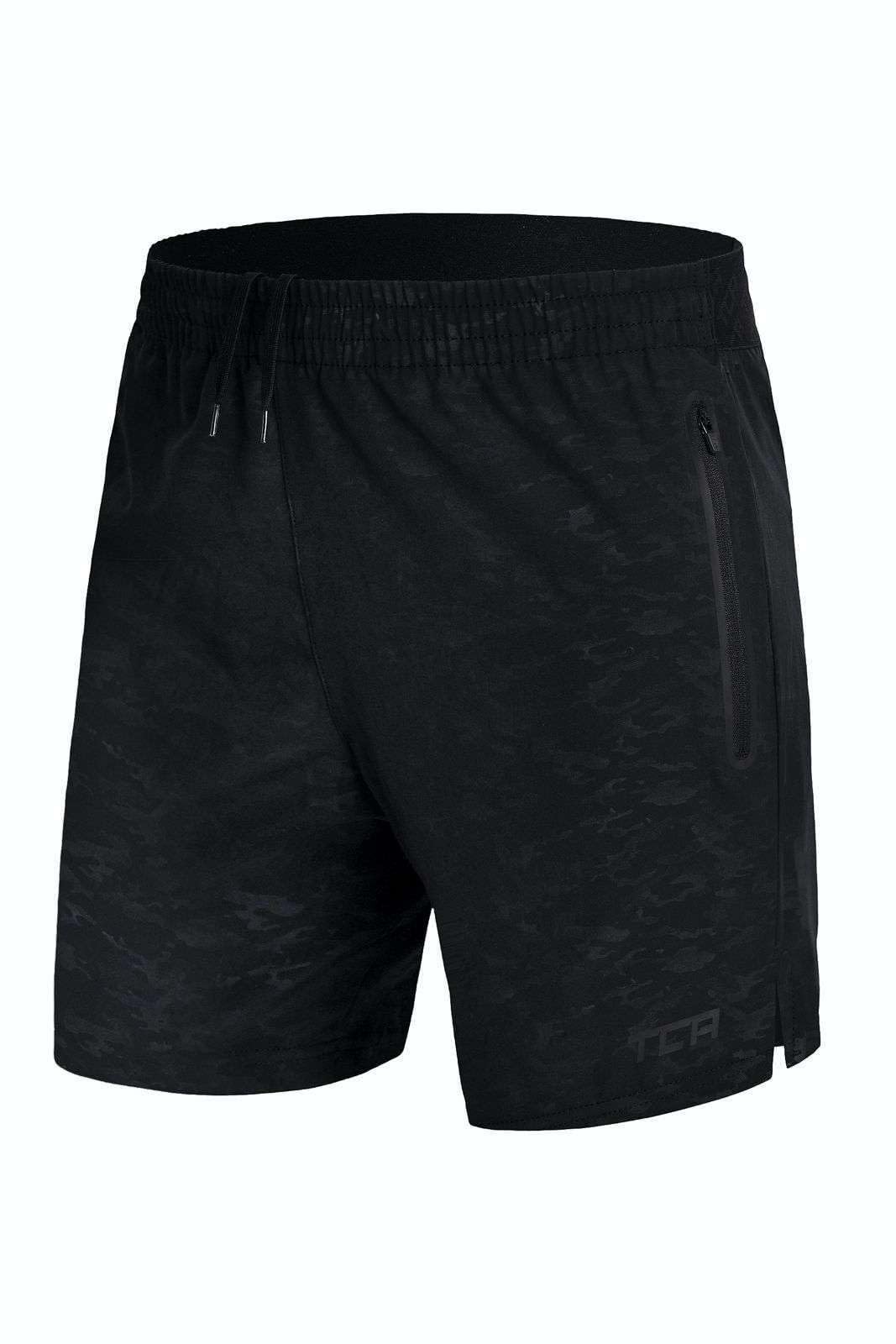 TCA Elite Tech Lightweight Mens Running Shorts Men Gym Shorts with Zip Pockets