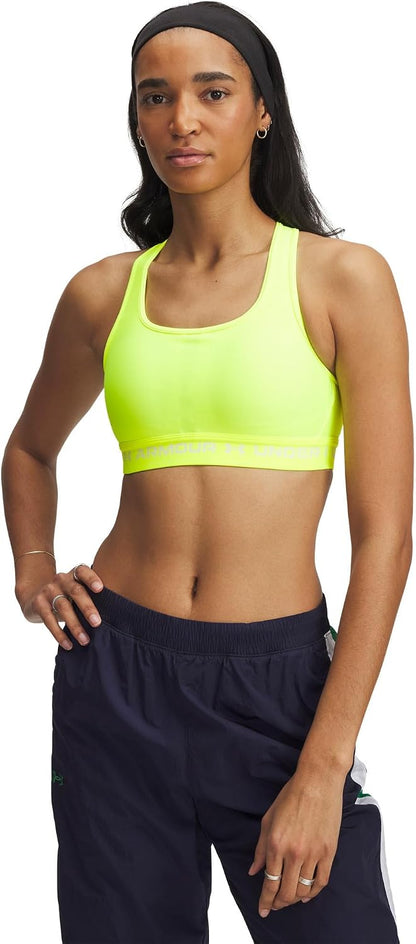 Under Armour Women's Crossback Mid Impact Sports Bra
