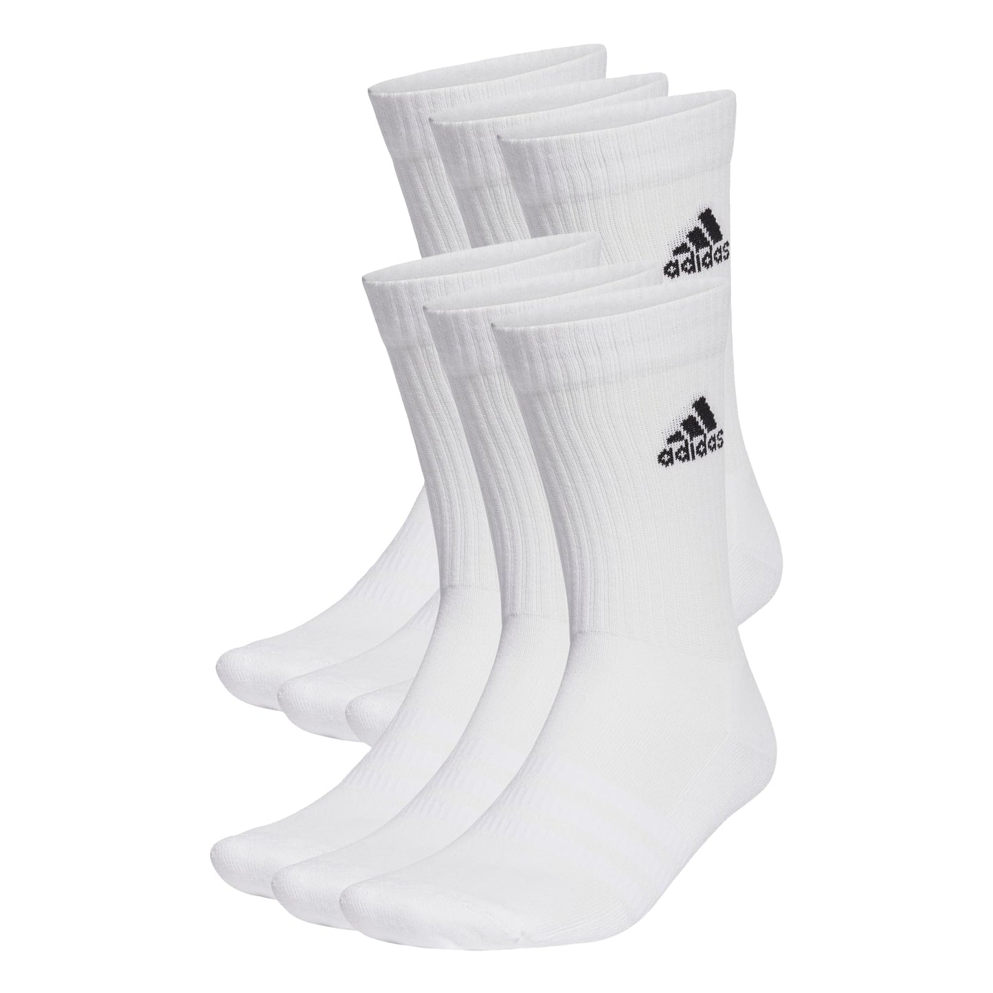 adidas Unisex Cushioned Sportswear Crew Socks 6 Pairs Crew Socks (pack of 6)