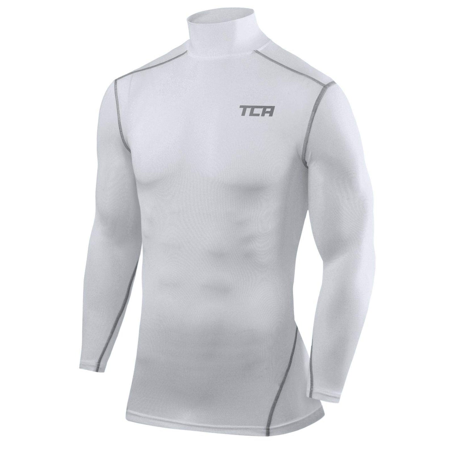 TCA Boys' Pro Performance Compression Base Layer Long Sleeve Top - Mock Neck