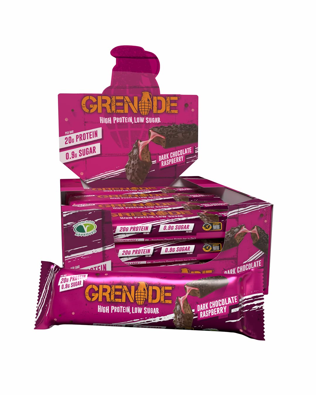 Grenade OREO Protein Bar - High Protein, Low Sugar, 12 x 60 g