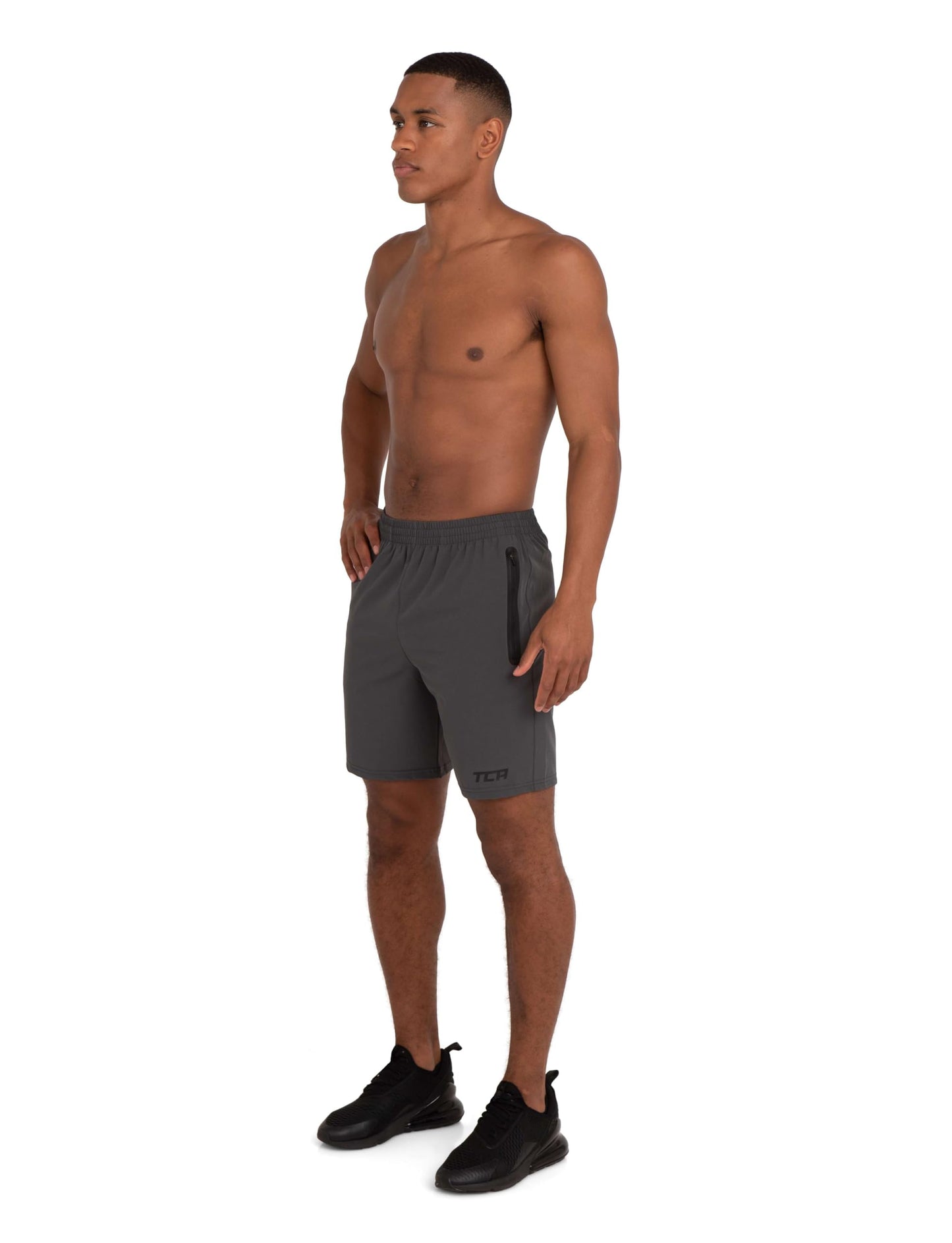 TCA Elite Tech Lightweight Mens Running Shorts Men Gym Shorts with Zip Pockets