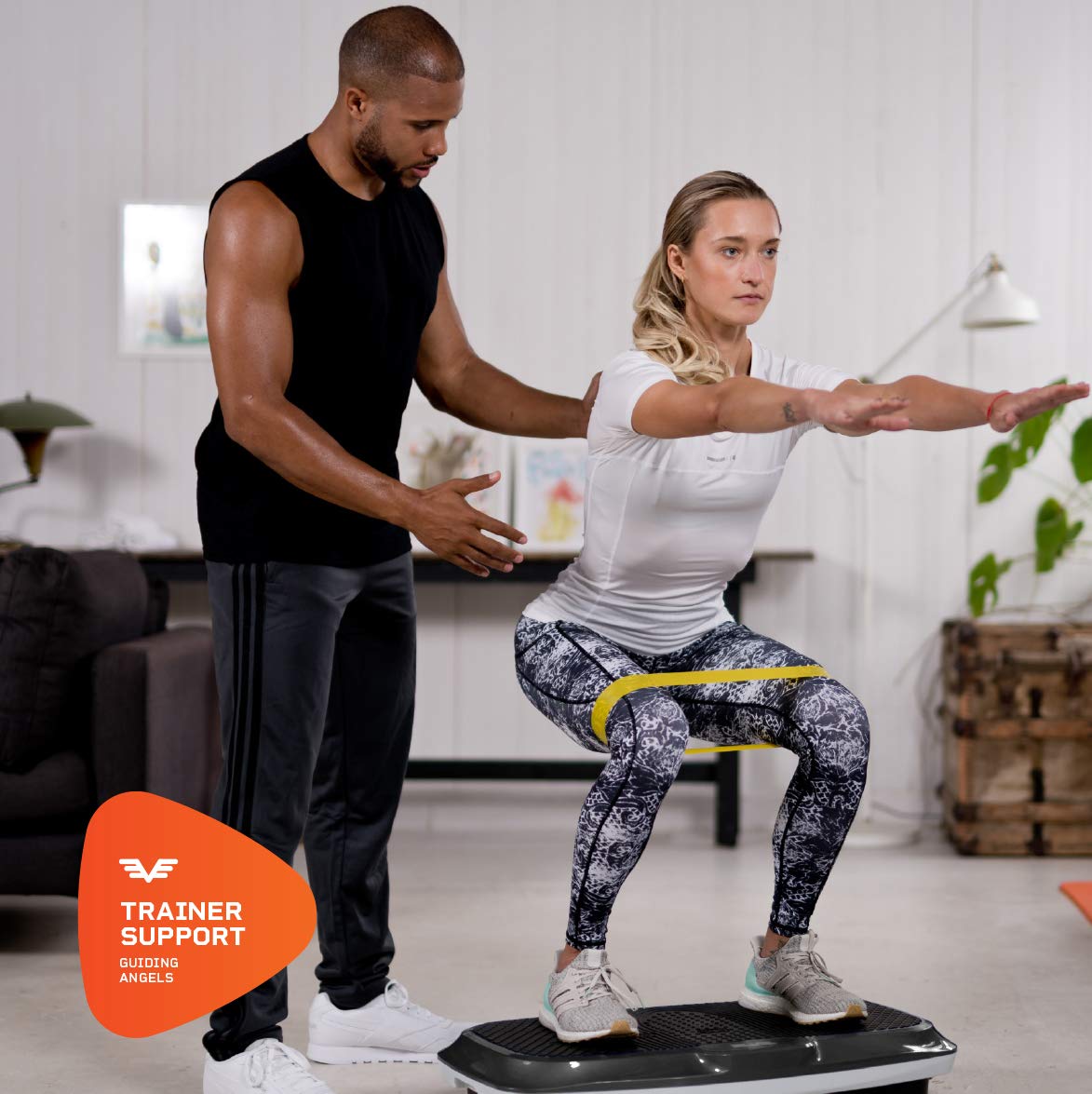 LifePro Vibration Plate Exercise Machine - Whole Body Workout Vibration Fitness Platform w/Loop Bands - Home Training Equipment for Weight Loss & Toning