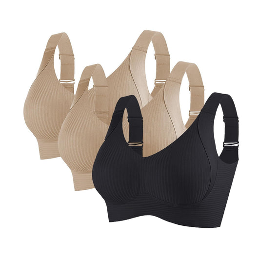 3 Pack Sport Bras for Women UK Full Coverage