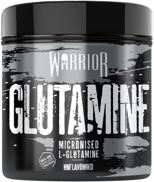 Warrior Glutamine Powder 300 g – Pure Micronised L-Glutamine – Amino Acid – Muscle Growth and Recovery Supplement, Plus Immune System Support, 60 Servings (Unflavoured)