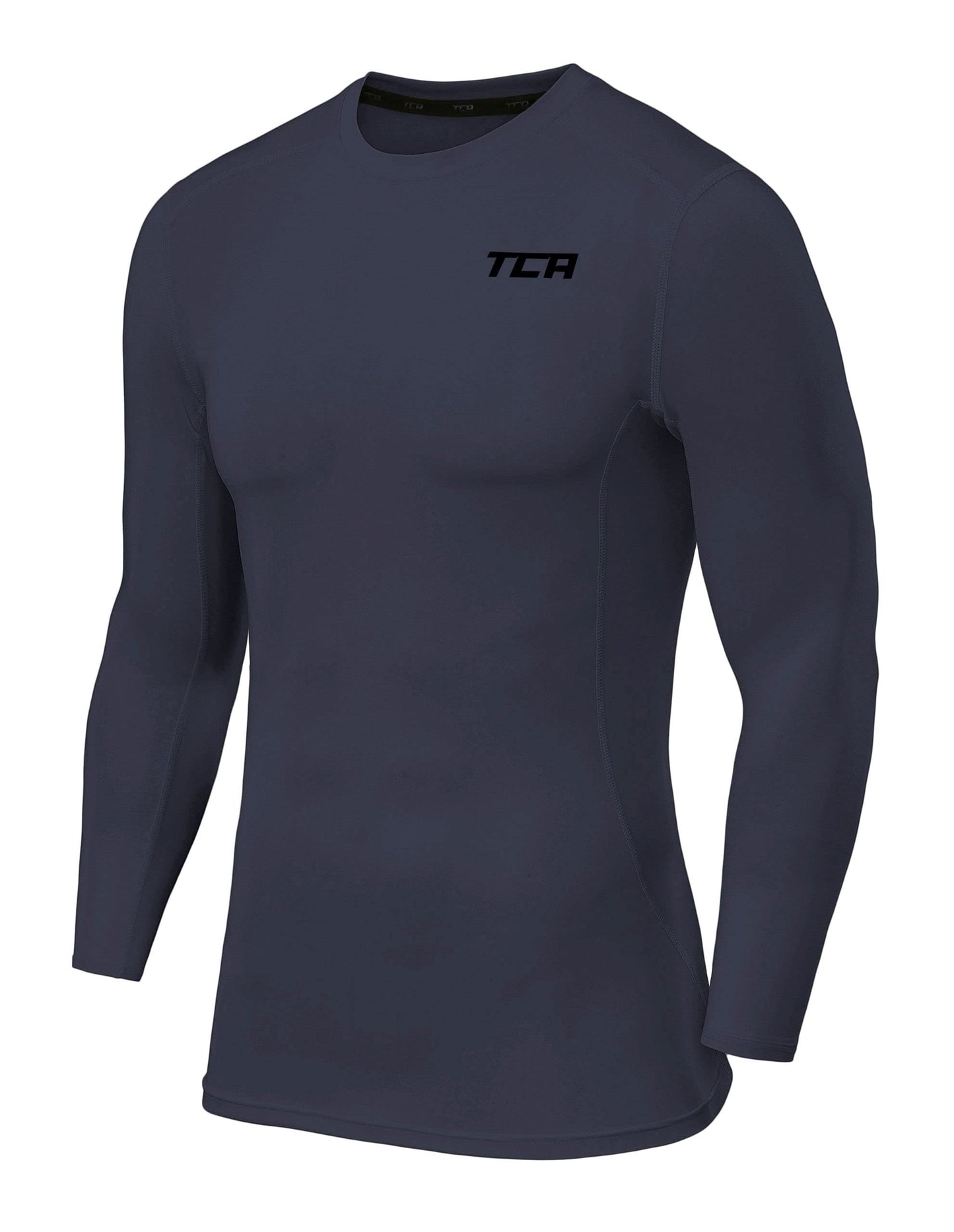 TCA Boys Pro Performance Compression Shirt Long Sleeve Top Compression Tops for Boys Base Layers Boys