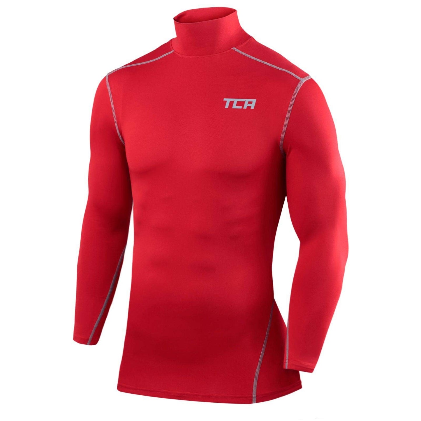 TCA Boys' Pro Performance Compression Base Layer Long Sleeve Top - Mock Neck