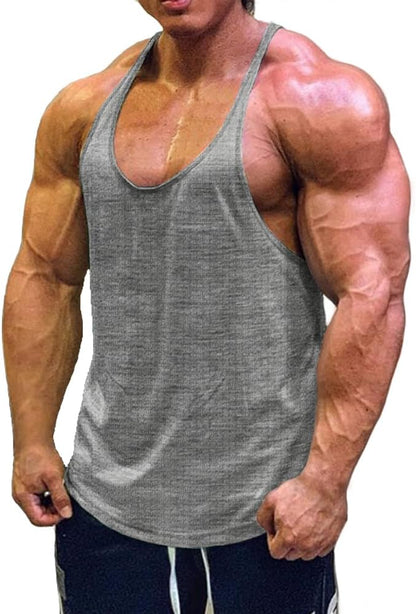Muscle Cmdr Men's Bodybuilding Stringer Tank Tops 1 or 3 Pack