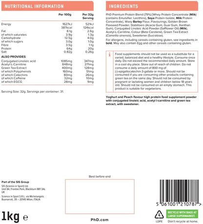 PhD Nutrition Diet Whey Lean Protein Powder