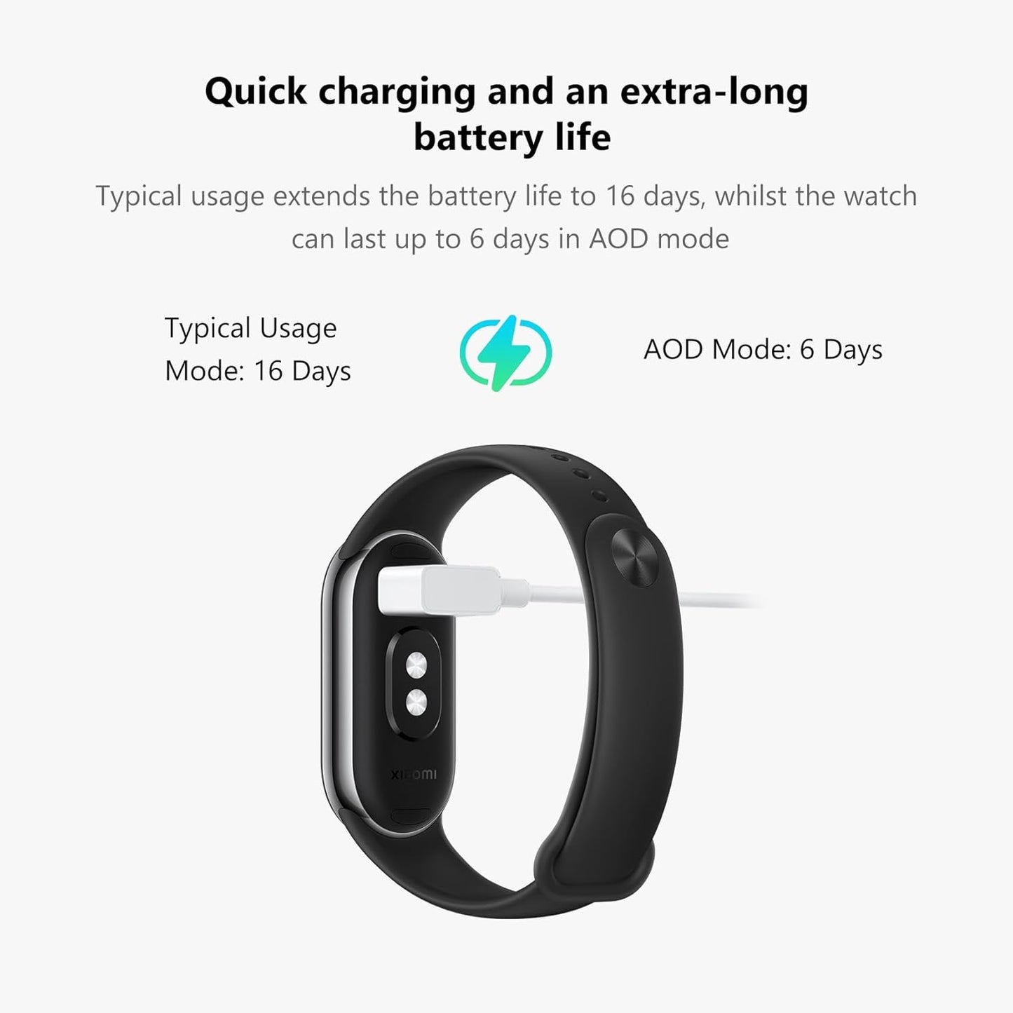 Xiaomi Smart Band 8 Smartwatch for Men and Women, AMIOLED Screen, 1.62 Inch Screen, 60 Hz Update Frequency, 150 Sports Modes, Health Monitor, 16 Days Autonomy, Waterproof 5 ATM Watches, Gold