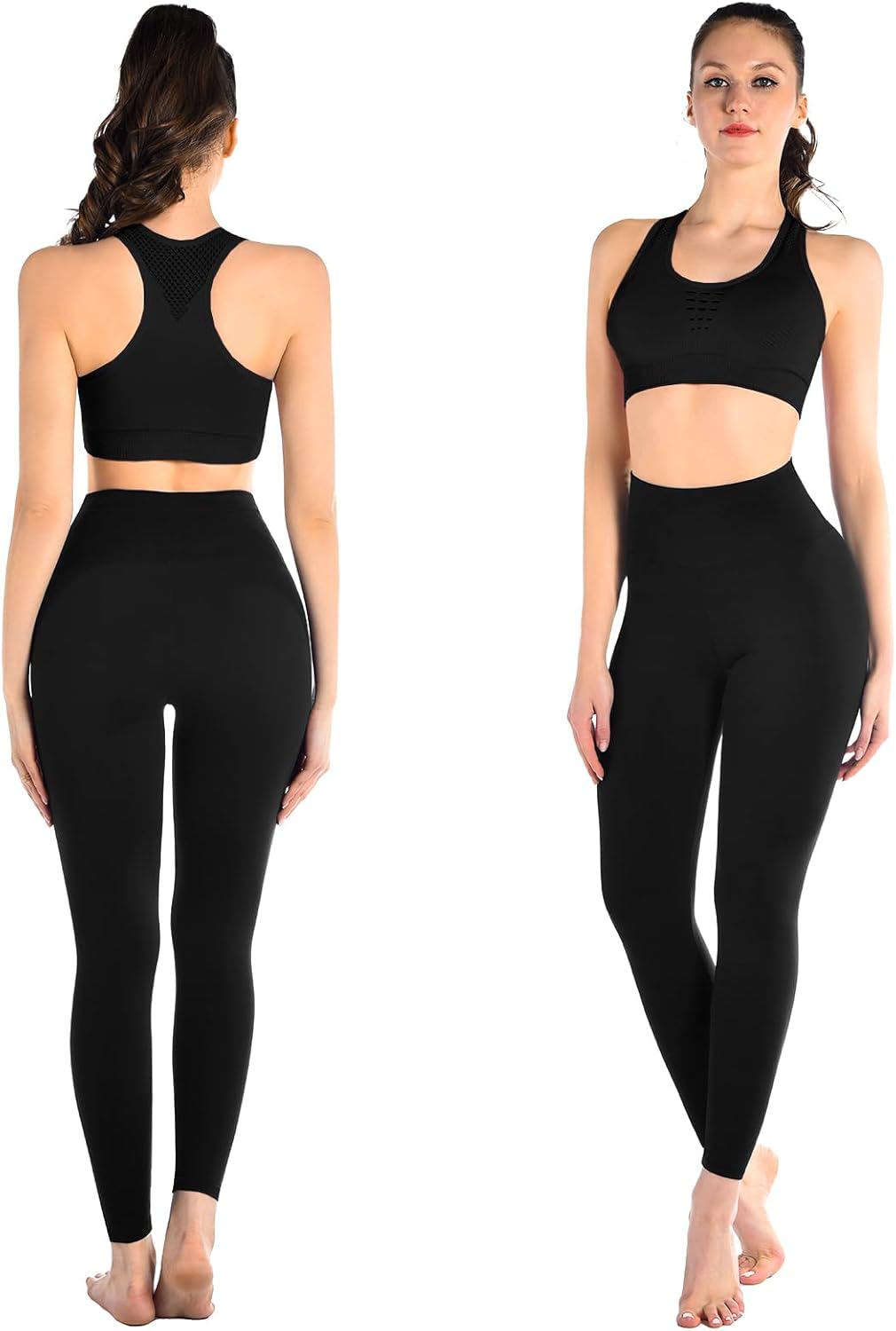 SINOPHANT Pack of 3 Women's High Waist Leggings