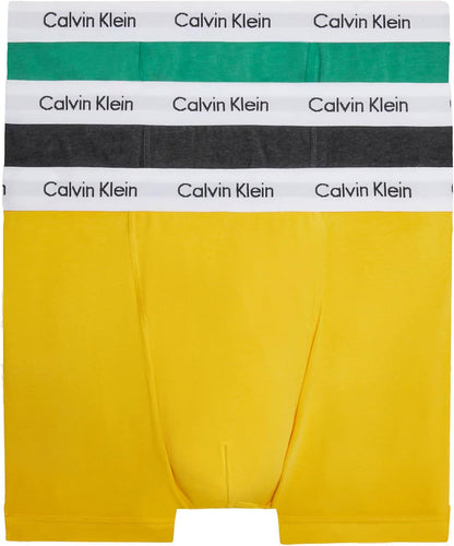 Calvin Klein Men’s 3 Pack Trunks with Logo Waistband