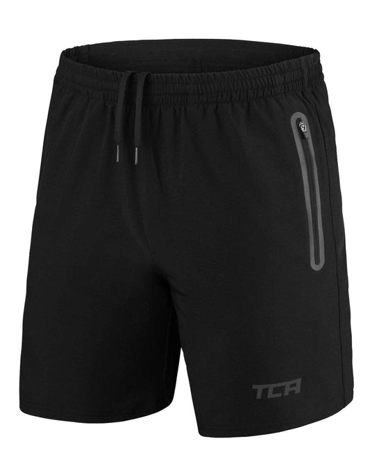 TCA Elite Tech Lightweight Mens Running Shorts Men Gym Shorts with Zip Pockets