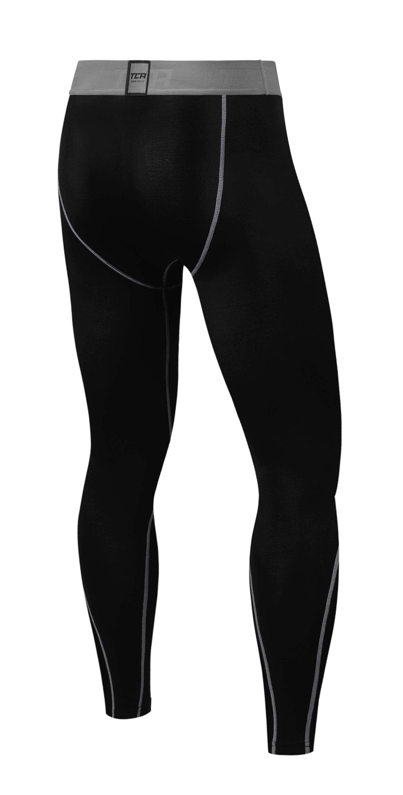 TCA Men Boys Pro Performance Compression Leggings Thermal Base Layer Tights