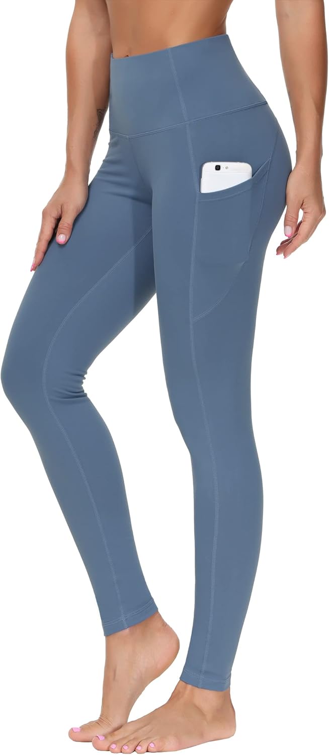 THE GYM PEOPLE Thick High Waist Yoga Pants with Pockets