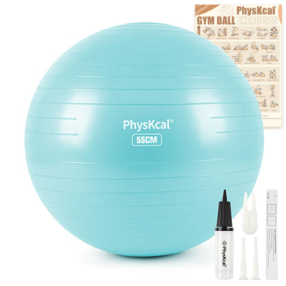 PhysKcal Gym Ball 55-85cm Exercise Swiss Ball