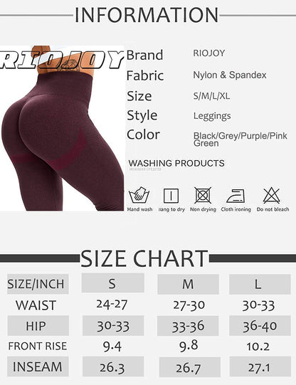 RIOJOY Scrunch Seamless Leggings