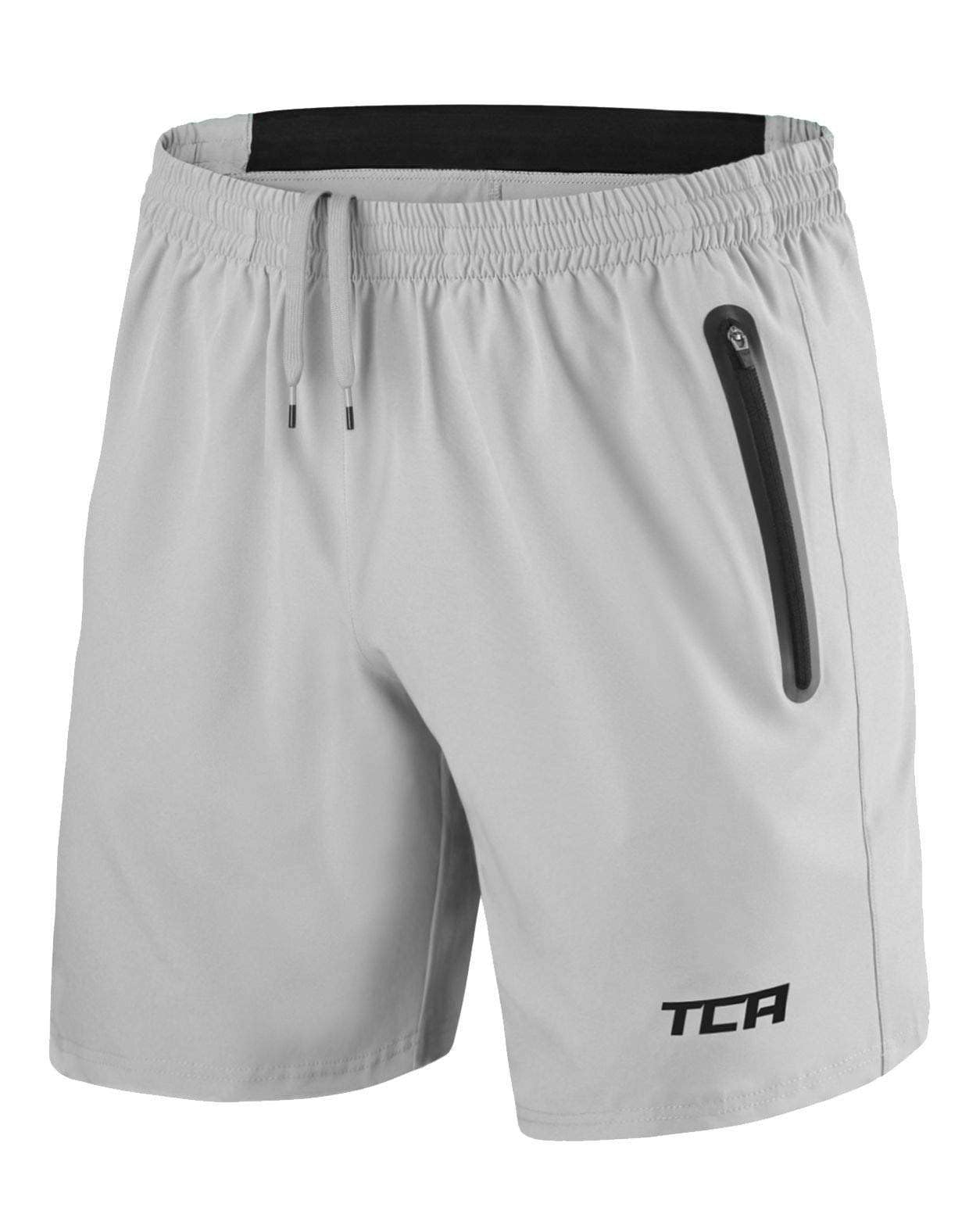 TCA Elite Tech Lightweight Mens Running Shorts Men Gym Shorts with Zip Pockets