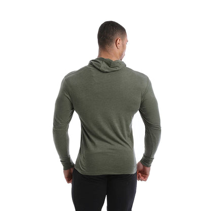 Gold's Gym Men's Workout Training Hooded Long Sleeve Sweat Top